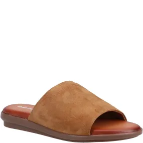 Tan Krystal Mule Sandals