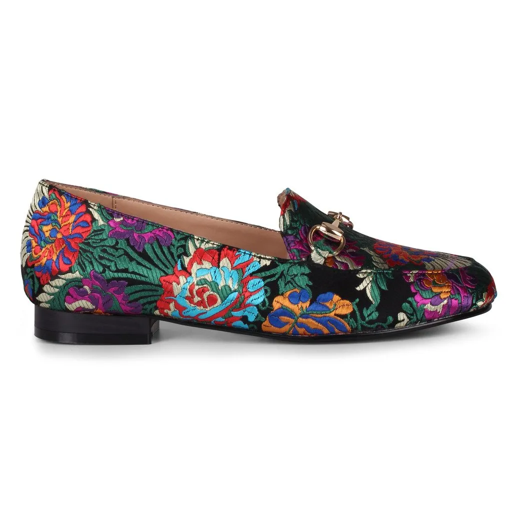 Wanted Holiday Slip-On Loafer with Decorative Chain Detail- (Black, 10)