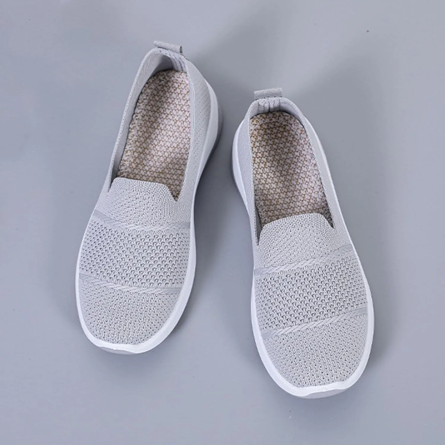 Women Orthopedic Shoes Breathable Soft Mesh Go Walking Shoes Lightweight Slip on Memory Foam Athletic Tennis Sneakers