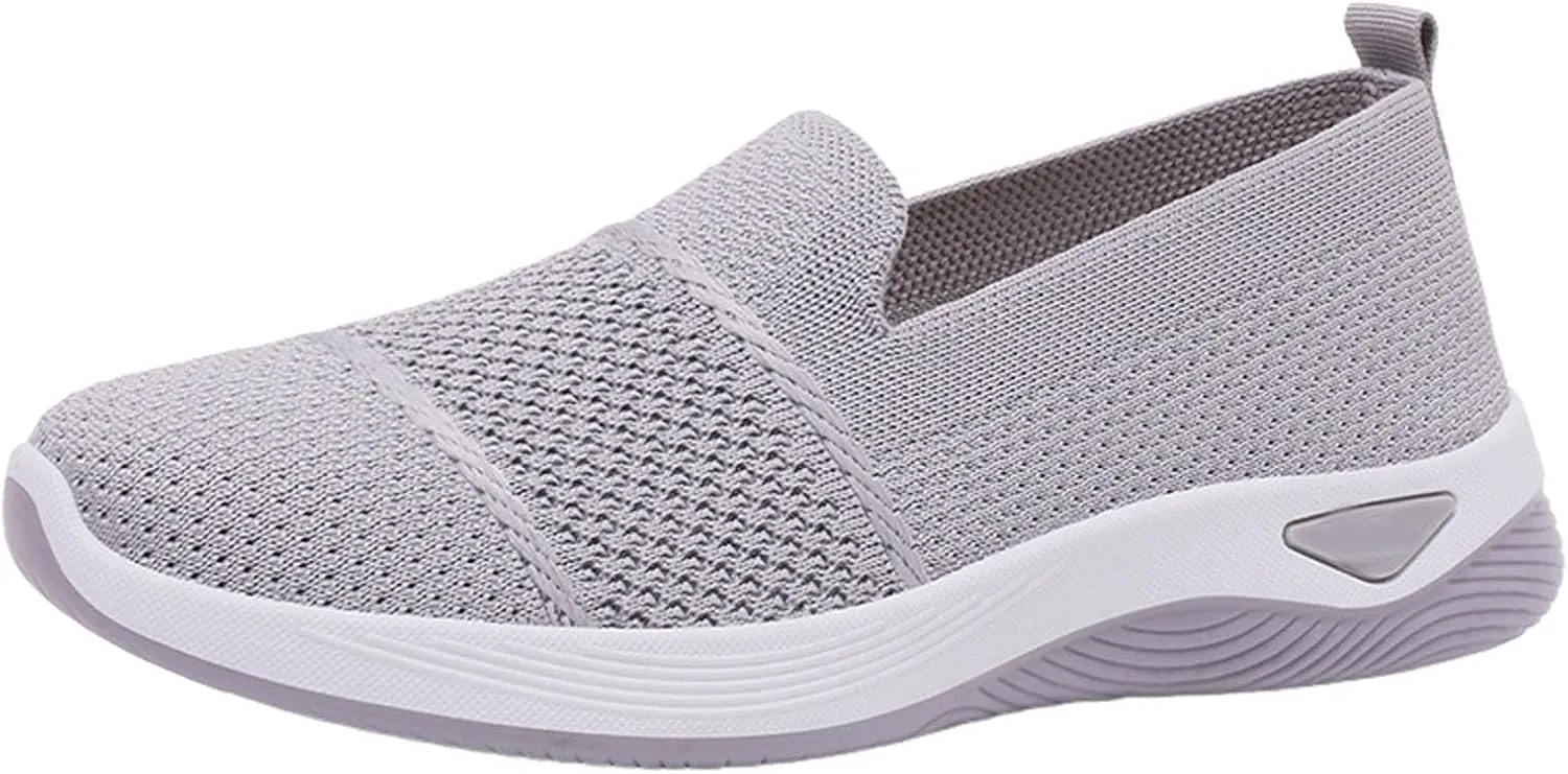 Women Orthopedic Shoes Breathable Soft Mesh Go Walking Shoes Lightweight Slip on Memory Foam Athletic Tennis Sneakers