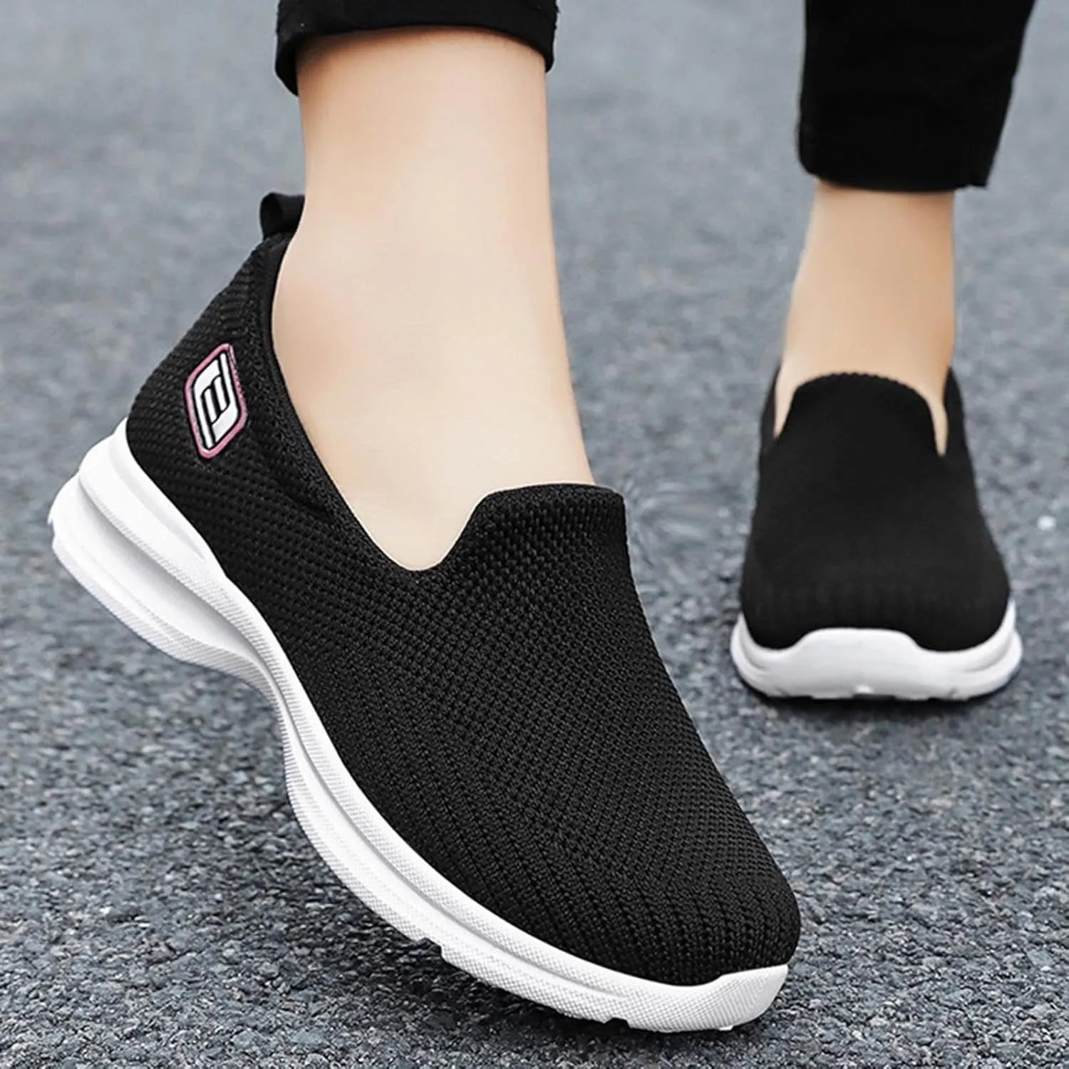 Women's Woven Orthopedic Breathable Soft Shoes Arch Support, Diabetes Foam Shoes Walking Anti-Skid Sports Shoes 2024 New Fall