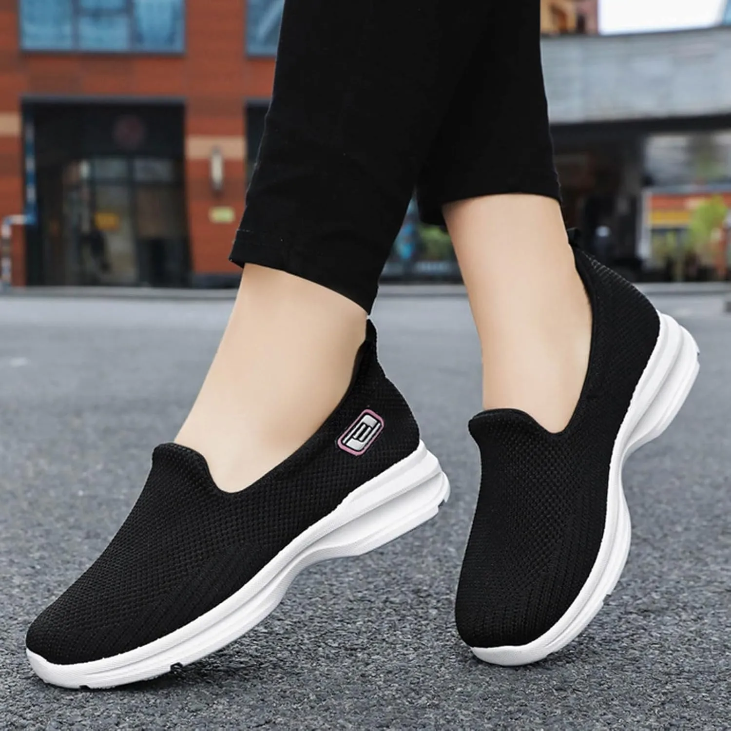 Women's Woven Orthopedic Breathable Soft Shoes Arch Support, Diabetes Foam Shoes Walking Anti-Skid Sports Shoes 2024 New Fall