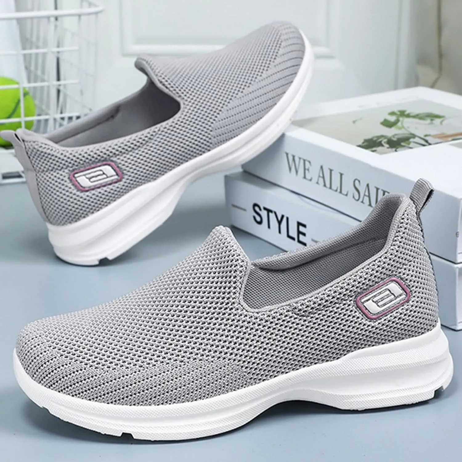 Women's Woven Orthopedic Breathable Soft Shoes Arch Support, Diabetes Foam Shoes Walking Anti-Skid Sports Shoes 2024 New Fall