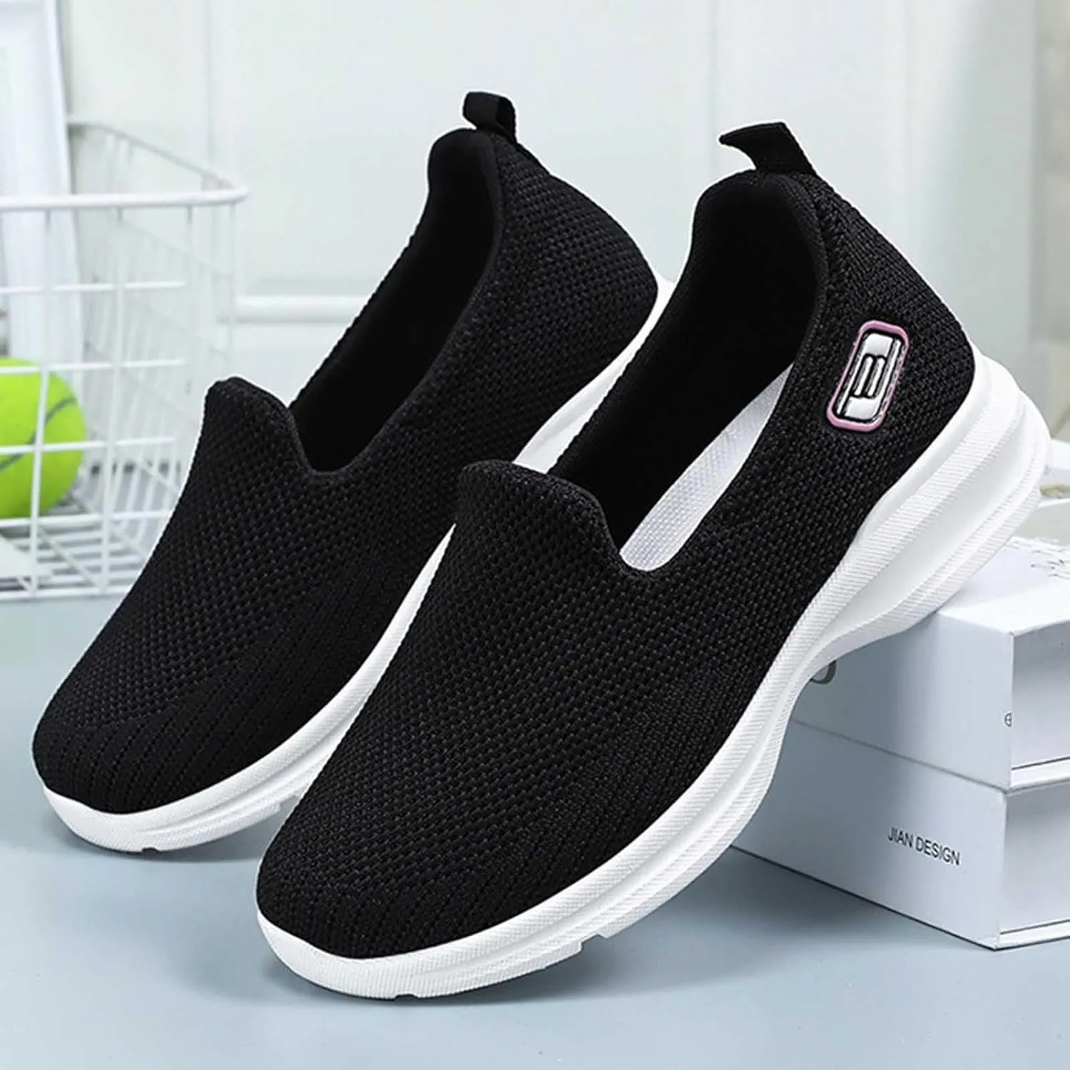Women's Woven Orthopedic Breathable Soft Shoes Arch Support, Diabetes Foam Shoes Walking Anti-Skid Sports Shoes 2024 New Fall