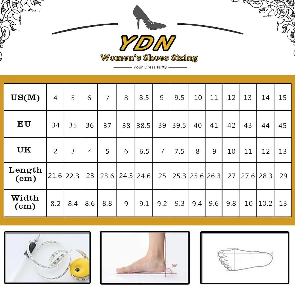 YDN Women Chic Block Heel Gladiators Strappy Ankle Strap Open Toe Sandals Dress Shoes